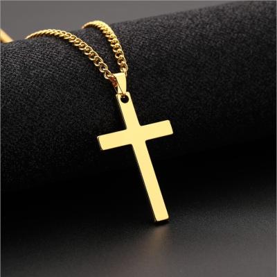 China 2021 New Stainless Steel Men's Fashionable Hot Selling Cross Necklace Jewelry for sale