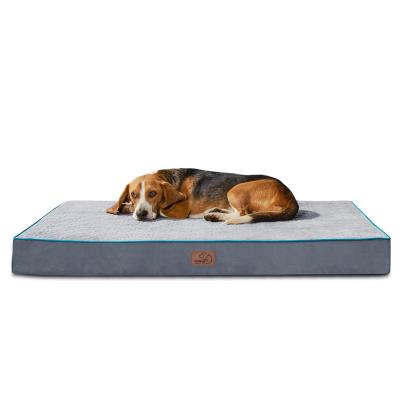 China High Quality Dog Mat Dog Kennel Pet Travel Bedsure High Support Flannel Memory Foam Pad For Indoor for sale