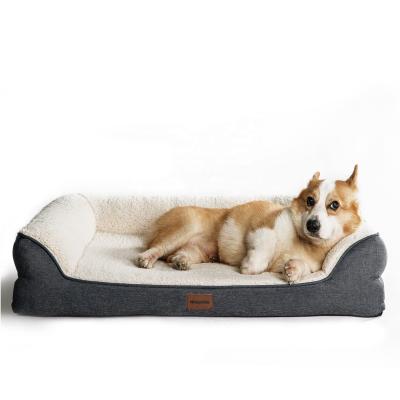 China Anti-Slip Washable Comfortable Outdoor Calming Warm Pet Mat Bed Dog Calming Bed for Travel Sleeping for sale