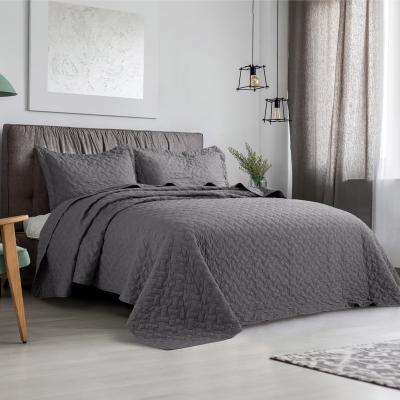 China Gray Four Seasons King Size Nondisposable Comforter Bedspread Modern Reversible Comforter for sale