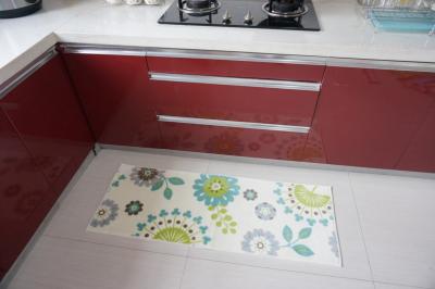 China Shockproof  polyester + acrylic mixed Anti Slip Floor Mat , Environmental bedroom / bathroom mats for sale