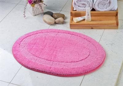 China Cute pink round novelty microfiber anti slip floor mat for household dinning room for sale