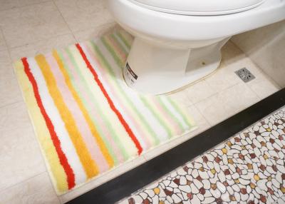 China Hotel / Home bathroom toilet floor mats , Washable non skid bath mats for sale