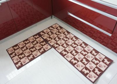 China Anti-slip acryic tufted Kitchen Floor Mats , Square commercial floor mats for sale