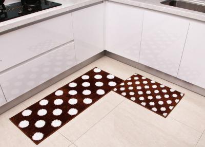 China Square Anti-slip Washable Home Microfiber Kitchen Mats of tufting process for sale