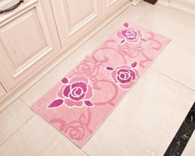 China Rectangular fashion comfortable Microfiber Floor Mat , pink office floor mat for sale