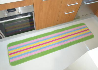 China Modern simple Stripe design comfortable Printed Floor Mats for kitchen room / bedroom small rugs / carpet for sale