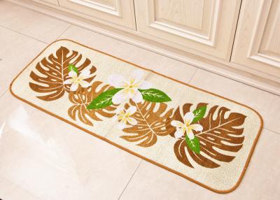 China MONSUTERA & Turtle style customized Printed Floor Mats for kitchen room / bedroom Washable for sale