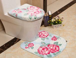 China Slip-resistance eco-friendly acrylic 2 Piece Bath Mat Set washable for toilet for sale