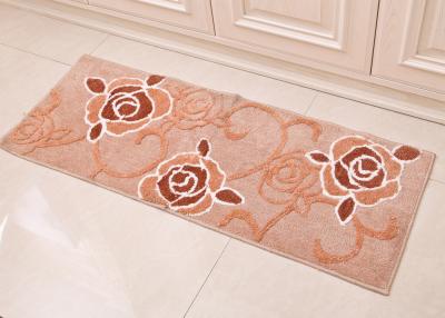 China Fashion Anti-slip Rectangular Hand Tufted Rugs , Hotel luxury bath mats for sale