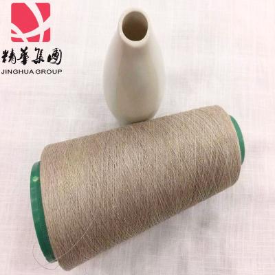 China Recycled for manufacturer 55% long fiber 15NE/1 45%cotton weaving and knitting canvas natural color, free sample, high quality for sale