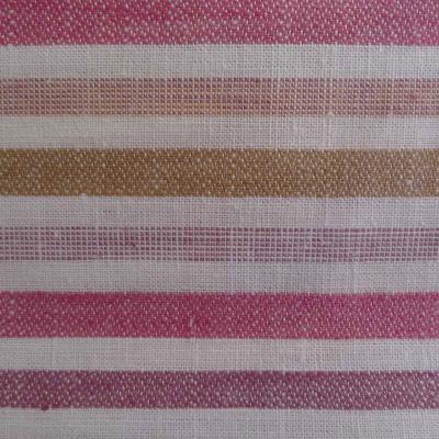 China Plain Linen Cotton Yarn Dyed Stripe Fabric 30S for sale