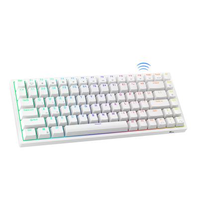 China Hotswappable Royal Kludge RK84 gamer rgb laptop led wireless mobile colorful computer key board laptop mechanical gaming wireless keyboard for sale