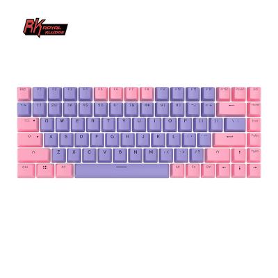 China Best quality durable royal thick empty computer pbt kludge rk84 mechanical keyboard keycaps 84 backlit arabic keys keycaps for sale