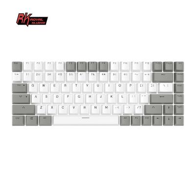 China Durable Royal Kludge rk84 pbt sublimation masks custom keytop premium thicken cute mechanical keytop china wholesale for sale