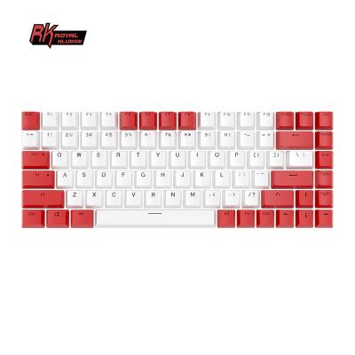 China Kludge rk84 durable royal cute mechanical keyboard keycaps premium wholesale thicken pbt double shot keycaps own logo for sale