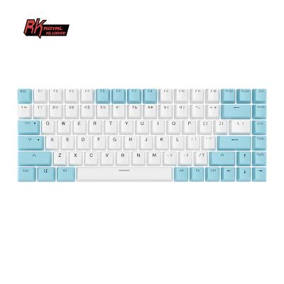 China Durable Royal Kludge rk84 customize spanish doubleshot 84 keys personalizzato backlight keytop ISO pbt mechanical keyboard keycaps for sale