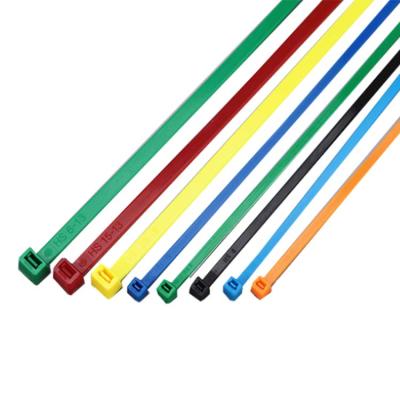 China High Quality Acid Resistant Self Locking Zip Ties 66 Color High Purity Plastic Black Nylon Cable Ties for sale