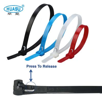 China Great Electrical Applications Quality Well Insulate Erosion Control Reusable Zip Tie Releasable Cable Ties for sale