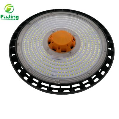 China Industrial IP65 Warehouse Pendant Lamp 100W 150w 200W UFO LED High Bay Light Warehouse Lighting for sale