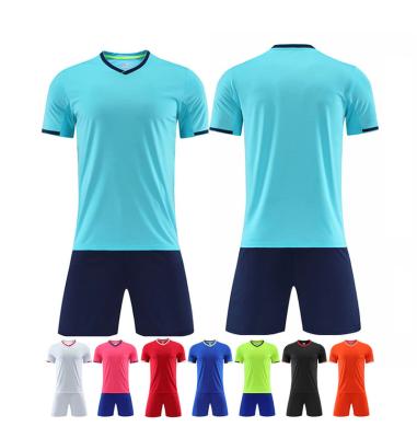 China Single Square 2022 No Logo Soccer Jerseys Customized Cheap Youth Mens Soccer Uniforms Team Soccer Kit For Sale for sale