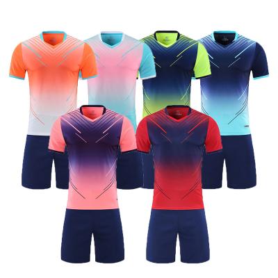 China 2022 Sets Sublimated Customize Wholesale Cheap Practice Soccer T-shirts Soccer Uniforms Kit For Kids for sale