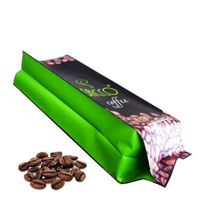 China Recycled Materials Eco Friendly Bolsa Packaging Side Gusset 250g 500g 1LB Valve Pouches Recyclable Custom Print Vacuum Bean Coffee Bags for sale