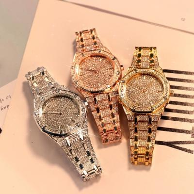 China WJ-10388 Japan Movt Quartz Watch Luxury Non-specific Diamond Quartz Watch Stainless Steel High Quality Bezel for sale