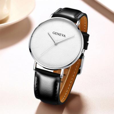 China WJ-10578 40mm New Fashion Business Fashion Reloj Men's Watch Non-Specific Minimalist Wrist Watch Popular Simple Luxury Casual Quartz Leather Watch for sale