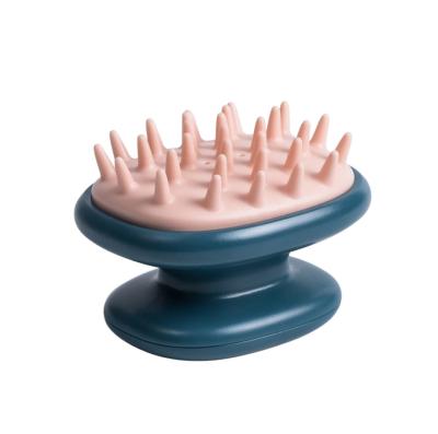 China 2021 New Patented Long Handle Brush All-silicone Bath Brush Scalp Massage Shampoo Hair Brush for sale