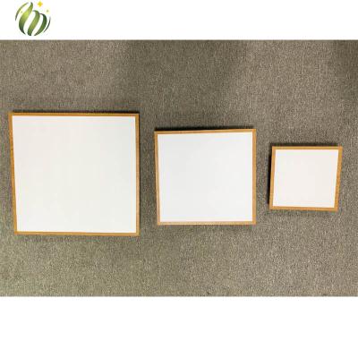 China Black White Modern Simple Modern Ultra Thin Printing LED Flat Panel LED Light Outdoor Square Mount Wood Panel Lights With Key for sale