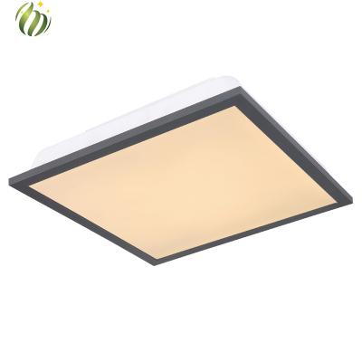 China Modern Ultra Thin Super Bright Black Aluminum Frame Square Panel LED Backlit Panel Lamp for sale