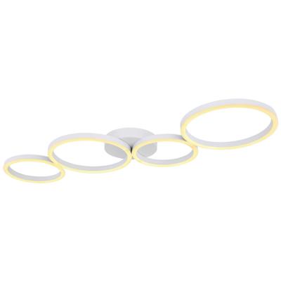 China Modern New Design Four Crossed Round Rings Aluminum LED Light Bedroom Bathroom Circle Ceiling Lamp For Sale for sale