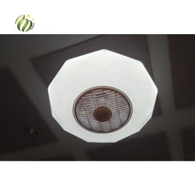 China Outdoor Mounted Rechargeable LED Stand Mini Fan Dimmer Remote Control Bedside Room Study Light Fan Ceiling Lamp for sale