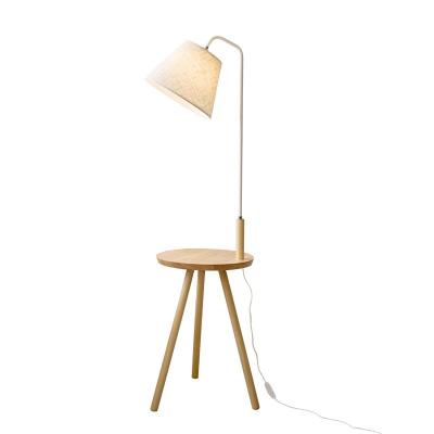 China Contemporary High Quality Nordic Wooden Stand E27 E26 Convenient Light Bulbs Design Table Floor Light For Hotel Room for sale