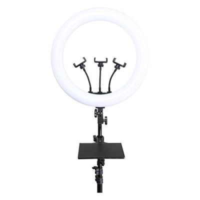 China High Quality RGB Ring Light with Adjustable Tripod for Photography Lighting Makeup Ring Light-18inch for sale