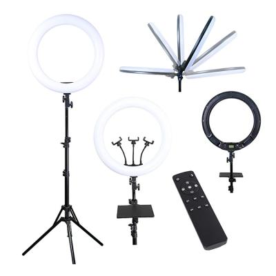 China Made in China RGB Color Full Package Set Large Ring Light Tripod Lighting Led Ring Light-18inch Ring Light for sale