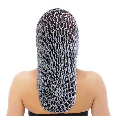 China Fashion Women Long Girls Fashion Mesh Net Head Cover Crochet Hair Snood for sale