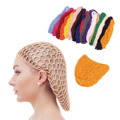 China Multifunctional Wholesale Colorful Turban Hat Breathable Women Wig Making Cap Crochet Hair Sleep Cap Snood Cover Net Hair for sale