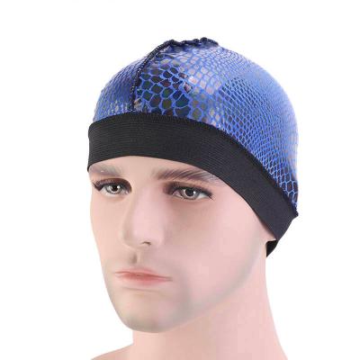 China Multifunctional High Quality Silky Skin Beanie Hat Solid Bonnet Crocodile Sleep Cap for sale