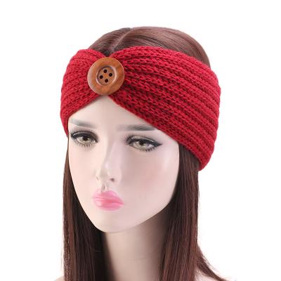 China Fashionable winter ear warmer headband women fashion elastic wool knitted headband head wrap headband girls stylish hair band for sale