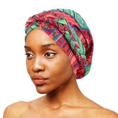 China Latest Style Multifunctional Printed Custom Large Sequin Muslim Braid Headscarf Hijab Wrap Turban Head Cap For Women African Headwrap Turban for sale