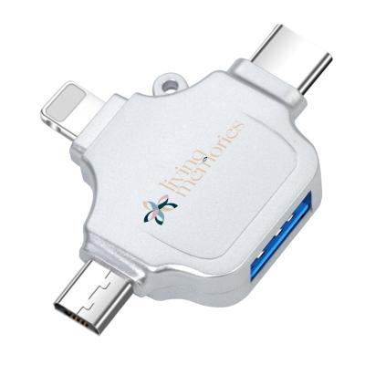 China Free Sample LAPTOP USB C to USB 3 in 1 OTG Adapter 3.0 Converter Data Transfer USB Adapter for sale