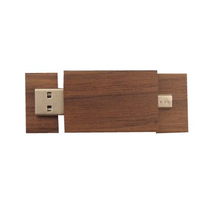 China Promotion\Business\Wholesale Custom Wooden Otg Usb Flash Drive Logo Otg Memory Stick 64Gb 16Gb School\Office Pendrive for sale