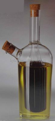 China Viable Popular Hot Sale Hand Blown Clear Glass Oil Bottle Wholesale for sale