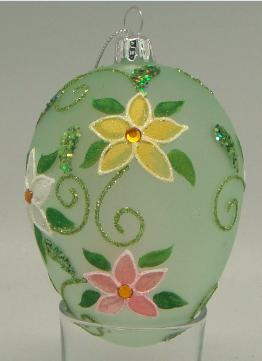 China Wholesale China Easter Decoration Eggshell Painting Glass for sale