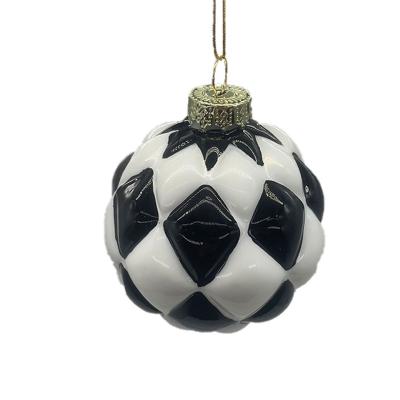 China Custom High Quality Cheap Spherical Christmas Christmas Ornaments Hanging Glass Balls for sale