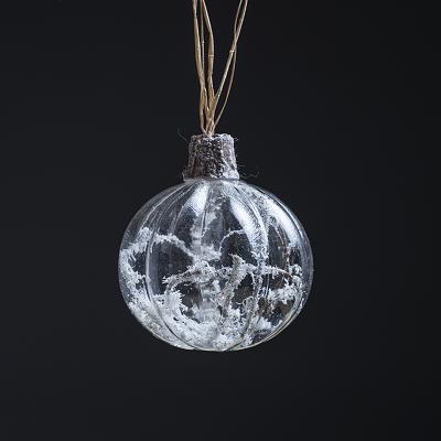 China Factory Price Handmade Hand Blown Glass Christmas Hanging Ornaments for sale