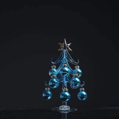 China Factory Price Handmade Hand Blown Christmas Hanging Glass Bauble for sale