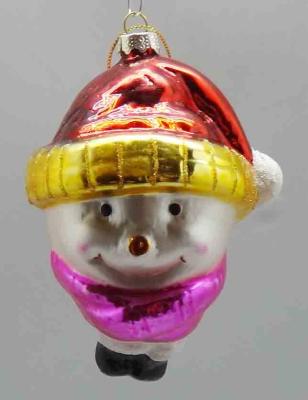 China China Hand Blown Glass Indoor Decoration Lovely Ornaments For Christmas for sale